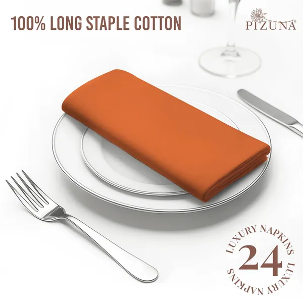 Cotton_Sateen_Solid_Burnt_Orange_Dinner_Napkins_Set_Of_24