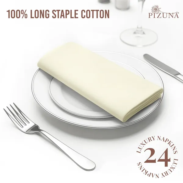 Cotton_Sateen_Solid_Off_White_Dinner_Napkins_Set_Of_24