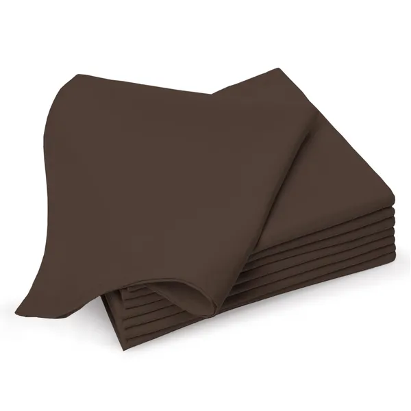 Cotton_Sateen_Solid_Dark_Brown_Dinner_Napkins_Set_Of_8