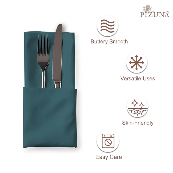 Cotton_Sateen_Solid_Peacock_Blue_Dinner_Napkins_Set_Of_8