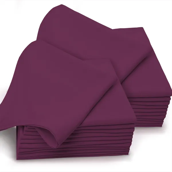 Cotton_Solid_Berry_Plum_Dinner_Napkins_Set_Of_24