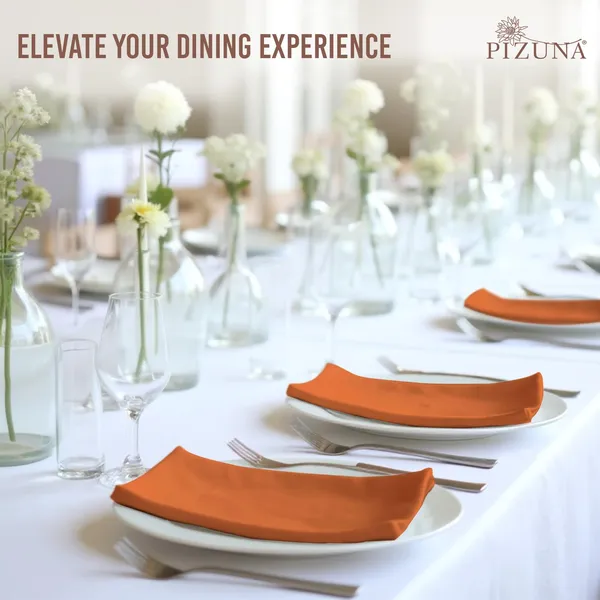 Cotton_Solid_Burnt_Orange_Dinner_Napkins_Set_Of_8