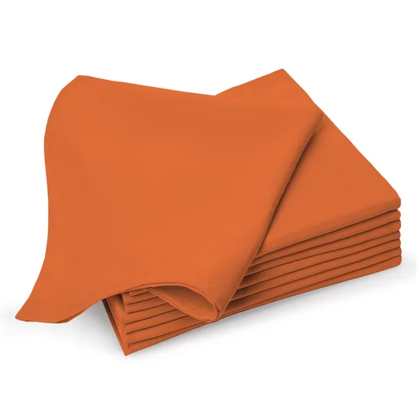 Cotton_Solid_Burnt_Orange_Dinner_Napkins_Set_Of_8