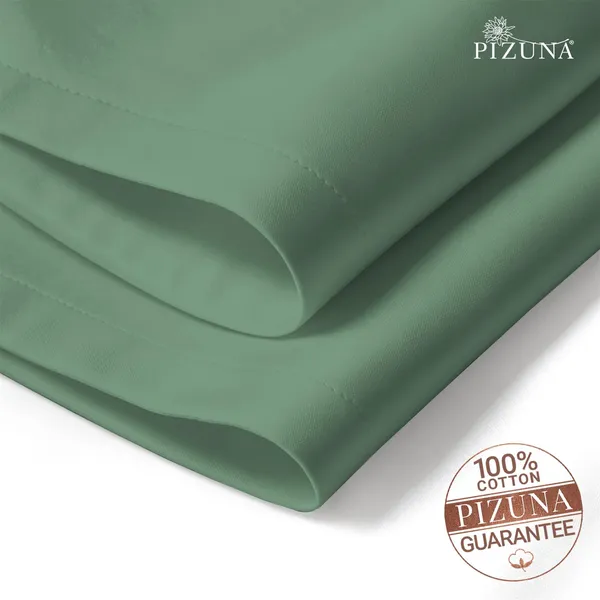 Cotton_Sateen_Solid_Hedge_Green_Dinner_Napkins_Set_Of_24