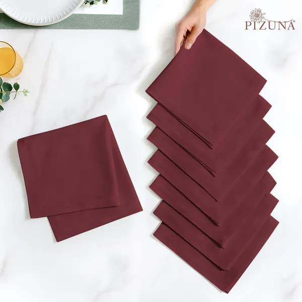 Cotton_Solid_Brick_Red_Dinner_Napkins_Set_Of_8
