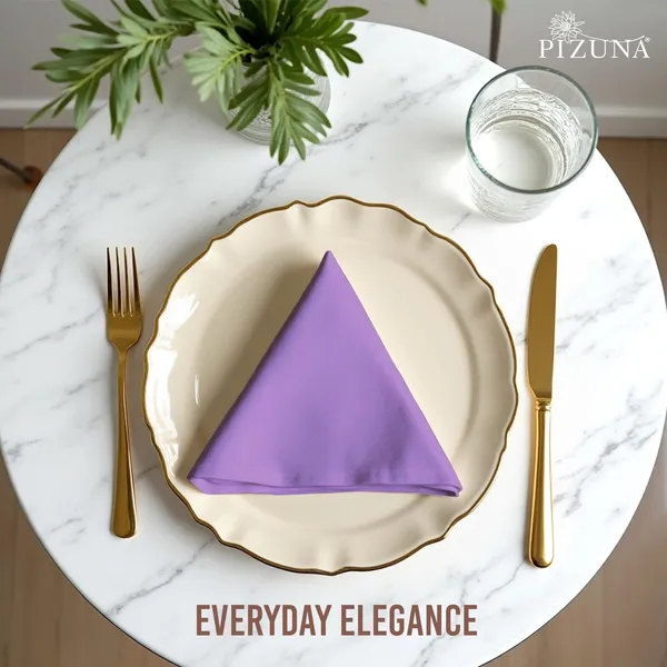 Cotton_Sateen_Solid_Purple_Dinner_Napkins_Set_Of_8
