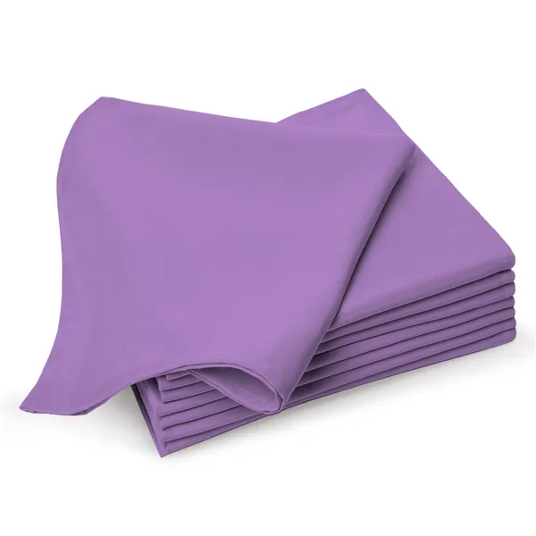 Cotton_Sateen_Solid_Purple_Dinner_Napkins_Set_Of_8