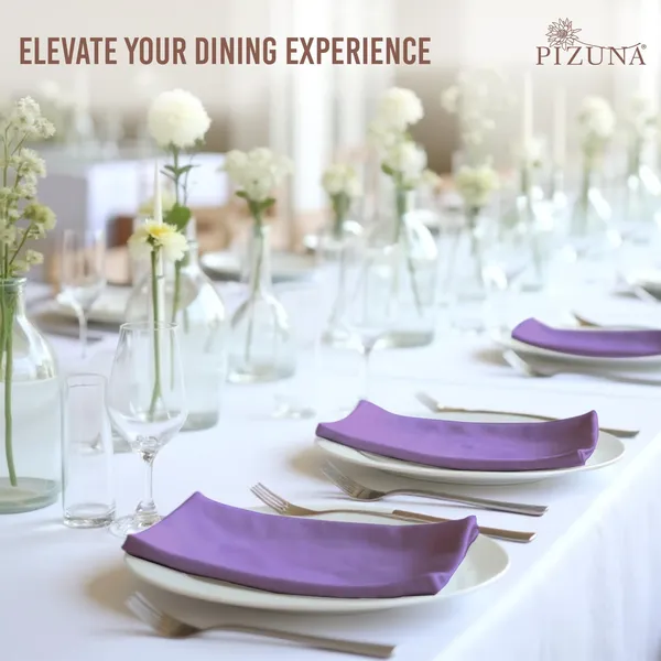 Cotton_Sateen_Solid_Purple_Dinner_Napkins_Set_Of_8