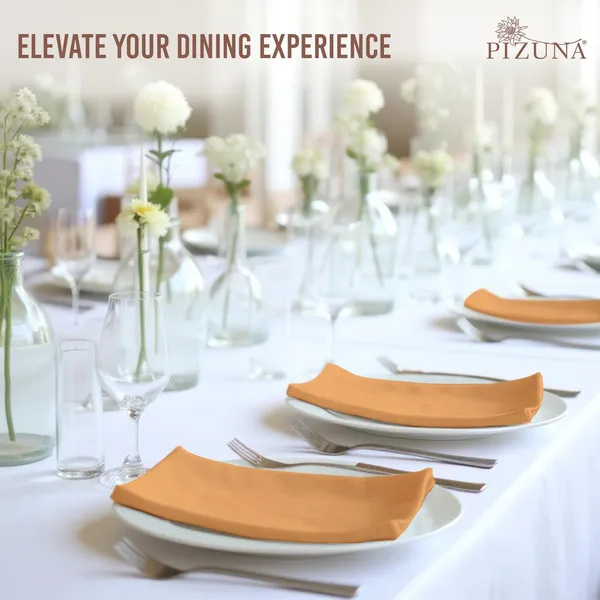 Cotton_Solid_Apricot_Orange_Dinner_Napkins_Set_Of_24