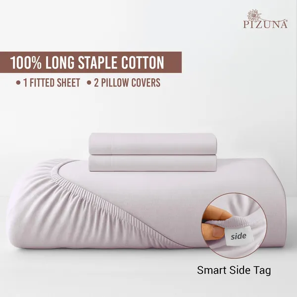 Cotton_Solid_Light_Lilac_Queen_Fitted_Bedsheet