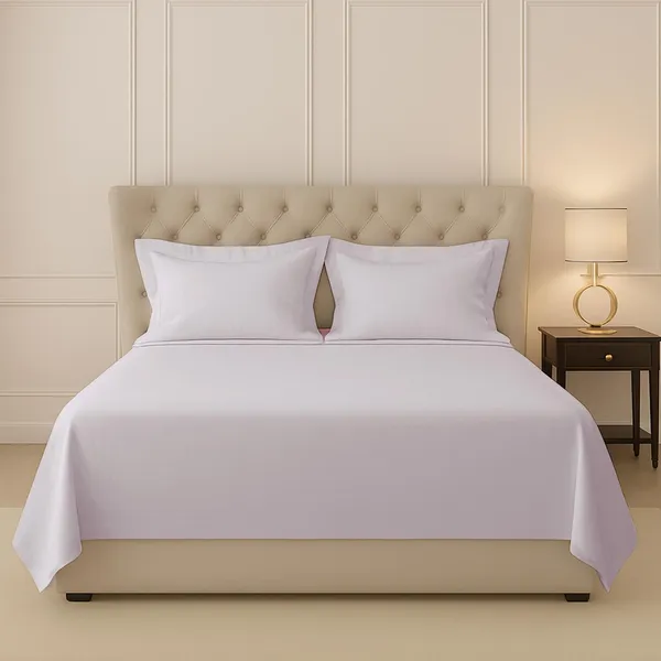 Cotton_Solid_Light_Lilac_Queen_Flat_Bedsheet