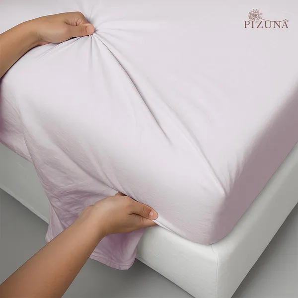 Cotton_Solid_Light_Lilac_Queen_Flat_Bedsheet