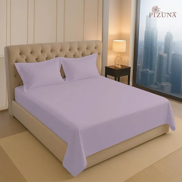 Cotton_Solid_Lavender_Frost_King_Flat_Bedsheet_With_Pillow_Covers