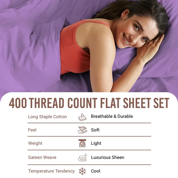 Cotton_Sateen_Solid_Purple_King_Flat_Bedsheet
