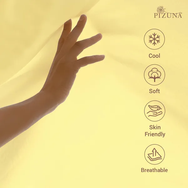 Mellow_Yellow_Cotton_Sateen_Solid_Double_Bedsheet