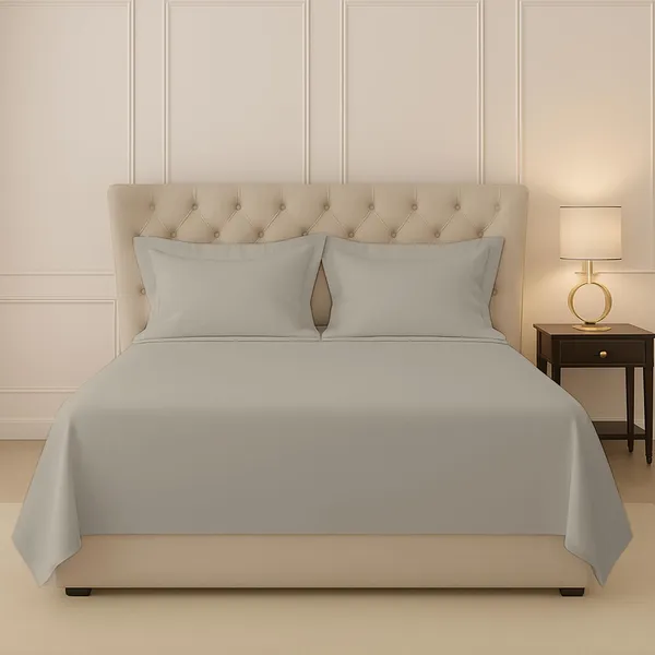 Cotton_Sateen_Solid_Simply_Taupe_Double_Flat_Bedsheet