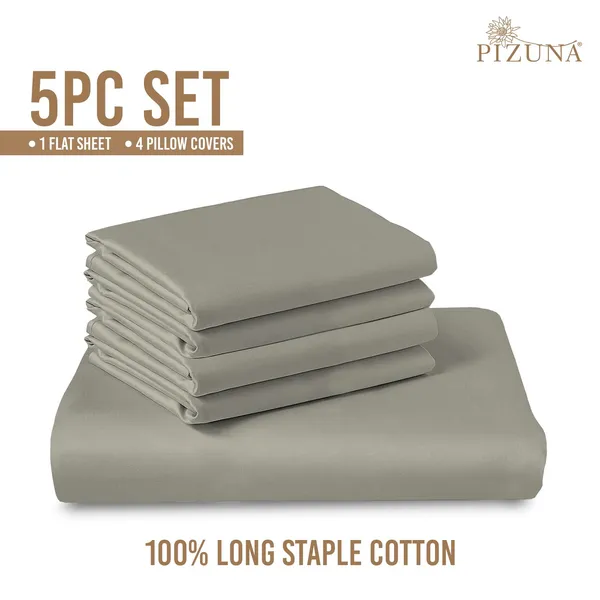 Cotton_Sateen_Solid_Silver_Super_King_Flat_Bedsheet_With_4_Pillow_Covers_(800_Thread_Count)