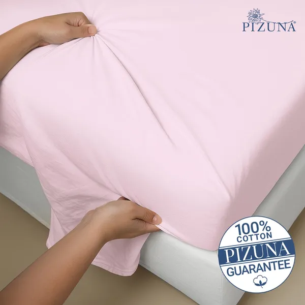 Cotton_Sateen_Solid_Light_Pink_Super_King_Flat_Bedsheet