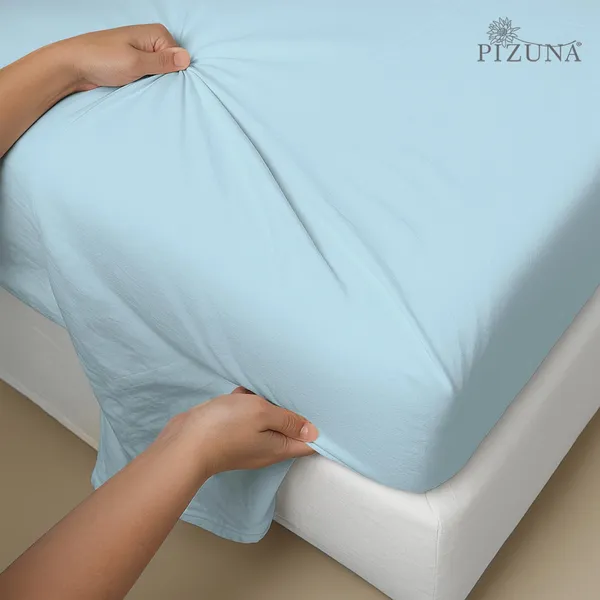 Cotton_Sateen_Solid_Baby_Blue_Super_King_Flat_Bedsheet