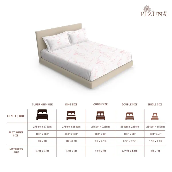 Pizuna_100%_Long_Staple_Cotton_Marble_Printed_Super_King_Flat_Bedsheet_Set_Light_Pink