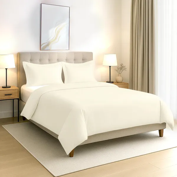Cotton_Solid_New_Ivory_Double_Duvet_Cover