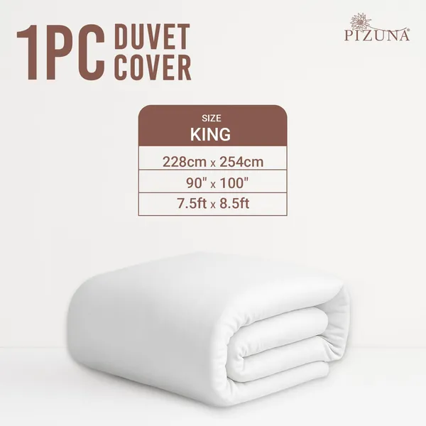 Pizuna_100%_Long_Staple_Cotton_Solid_White_Double_Duvet_Cover