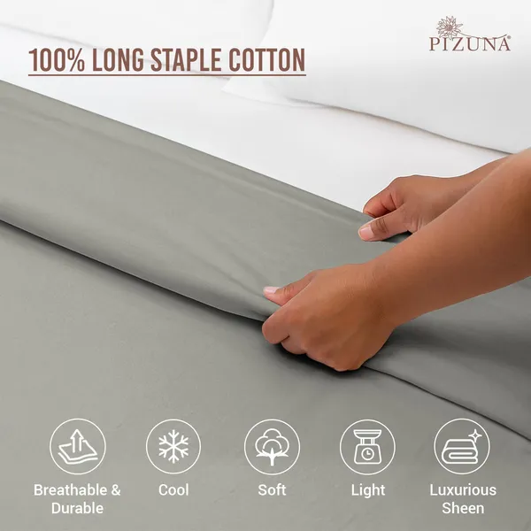 Cotton_Solid_Silver_Double_Duvet_Cover