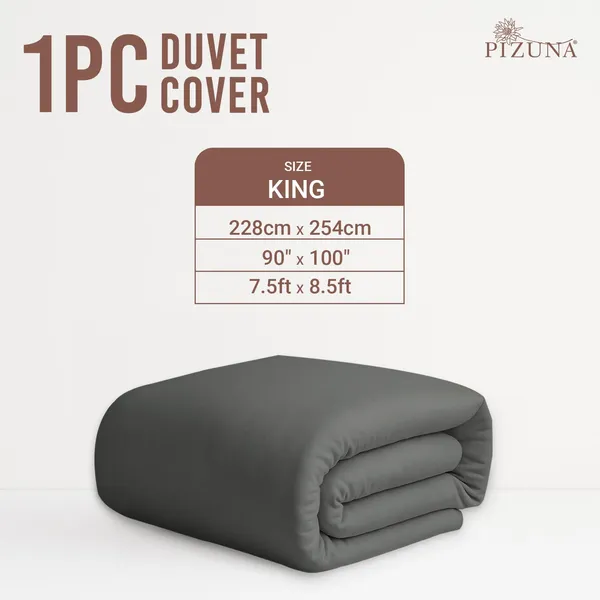 Cotton_Solid_Dark_Grey_Double_Duvet_Cover