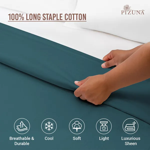 Cotton_Solid_Peacock_Blue_Double_Duvet_Cover