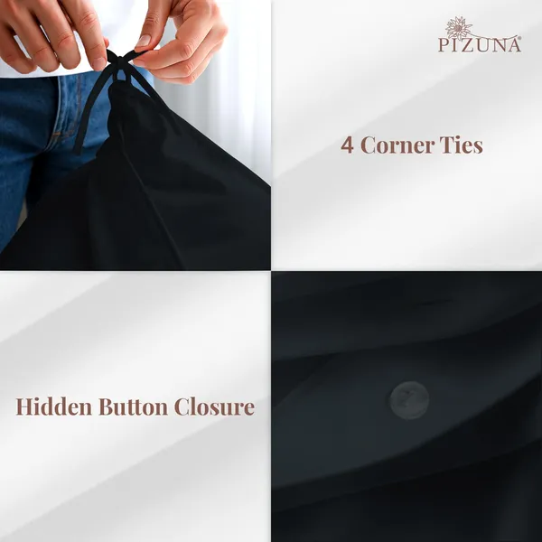 Cotton_Solid_Black_Double_Duvet_Cover