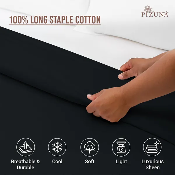 Cotton_Solid_Black_Double_Duvet_Cover