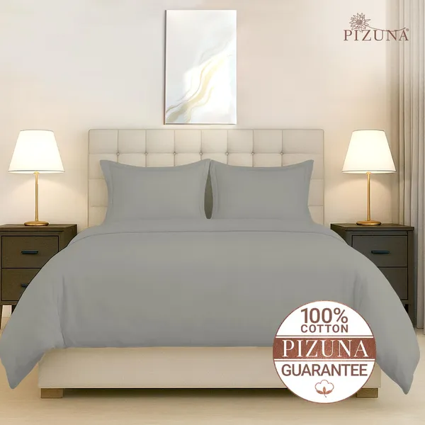Cotton_Solid_Ash_Grey_Double_Duvet_Cover