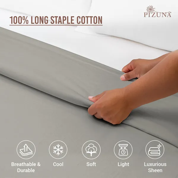 Cotton_Solid_Ash_Grey_Double_Duvet_Cover