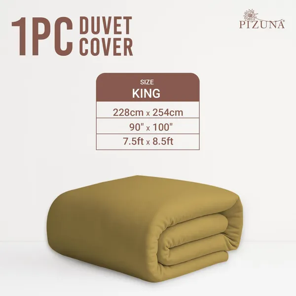 Cotton_Solid_Mustard_Gold_Double_Duvet_Cover