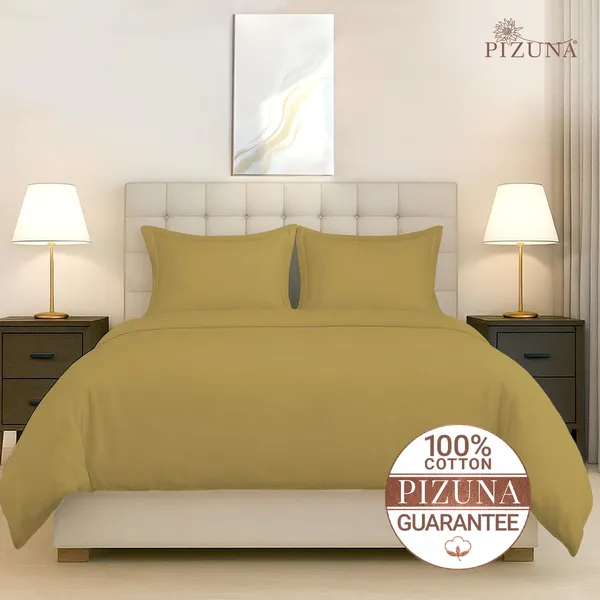 Cotton_Solid_Mustard_Gold_Double_Duvet_Cover
