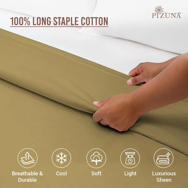 Cotton_Solid_Mustard_Gold_Double_Duvet_Cover