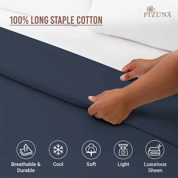 Cotton_Solid_Dark_Blue_Double_Duvet_Cover