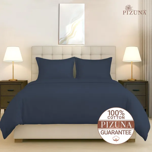 Cotton_Solid_Dark_Blue_Double_Duvet_Cover