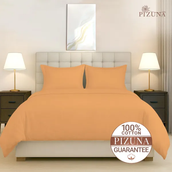 Cotton_Solid_Apricot_Orange_Double_Duvet_Cover
