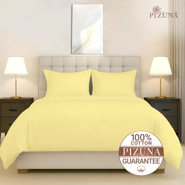 Cotton_Solid_Mellow_Yellow_Double_Duvet_Cover
