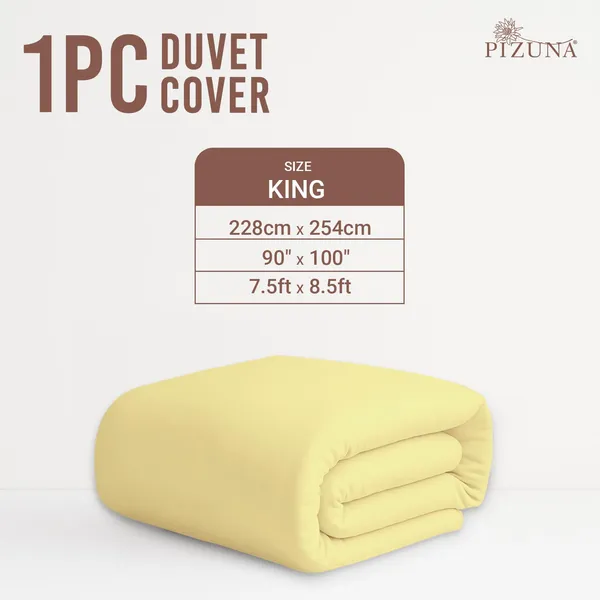 Cotton_Solid_Mellow_Yellow_Double_Duvet_Cover