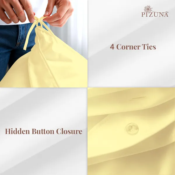 Cotton_Solid_Mellow_Yellow_Double_Duvet_Cover