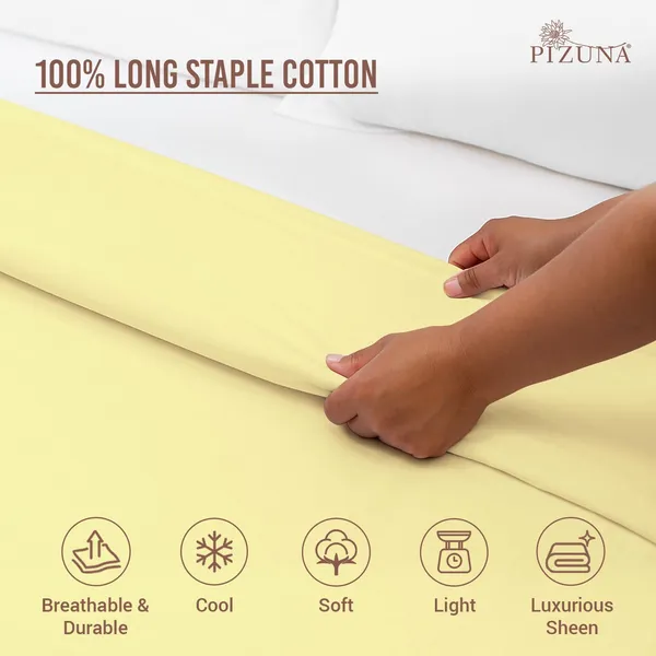 Cotton_Solid_Mellow_Yellow_Double_Duvet_Cover