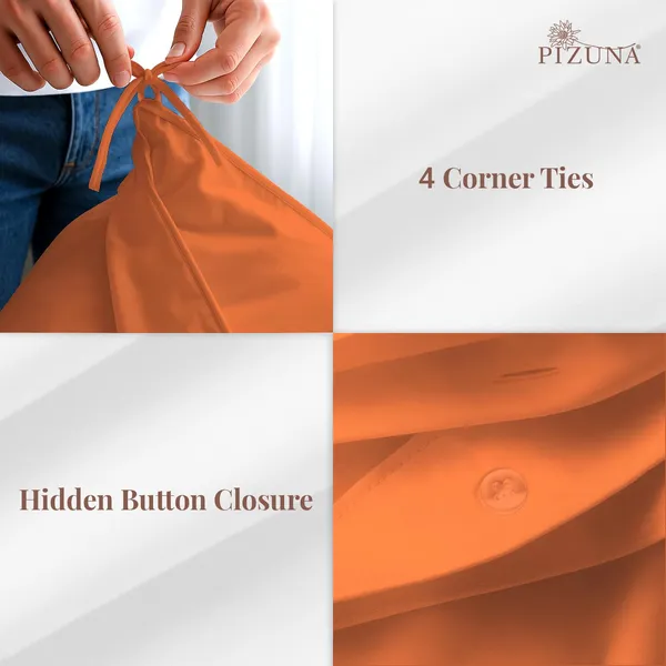Cotton_Solid_Burnt_Orange_Double_Duvet_Cover