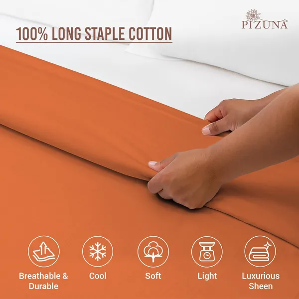 Cotton_Solid_Burnt_Orange_Double_Duvet_Cover