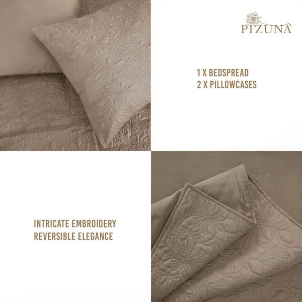 Cotton_Solid_Simply_Taupe_Super_King_Bedspread_With_Pillow_Covers
