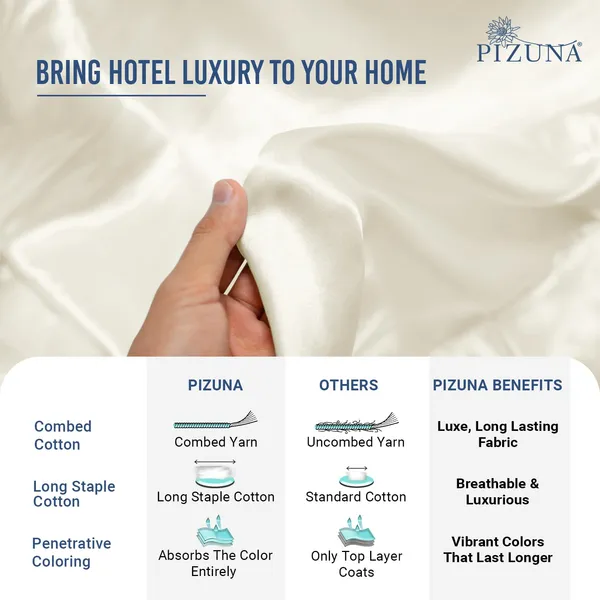 Pizuna_100%_Long_Staple_Cotton_Solid_New_Ivory_Super_King_Flat_Bedsheet_Set_(1000_Thread_Count)