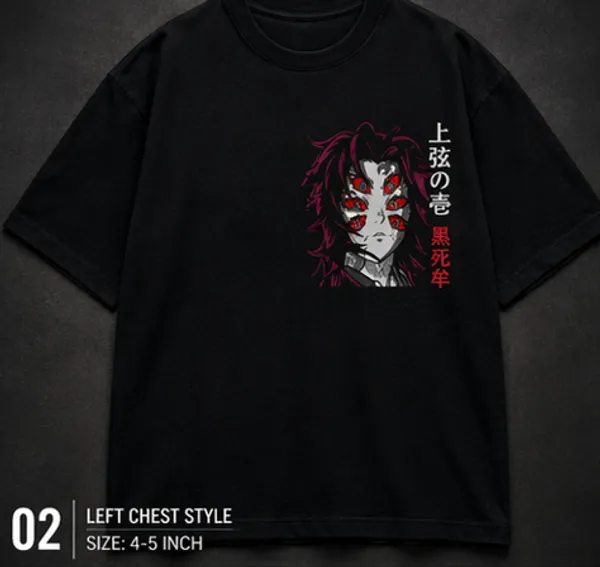 Black_Anime_Character_Print_T-Shirt_-_Left_Chest_Design_For_Men