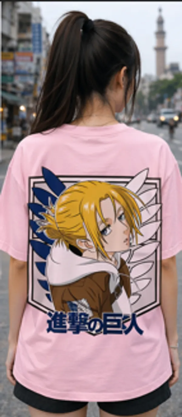 Pink_Attack_On_Titan_Anime_Oversized_Graphic_Tee_T-Shirt_For_Women