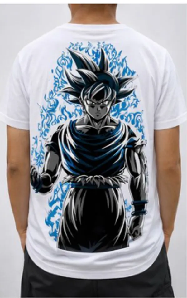 White_Anime_Character_Graphic_Print_T-Shirt_For_Men